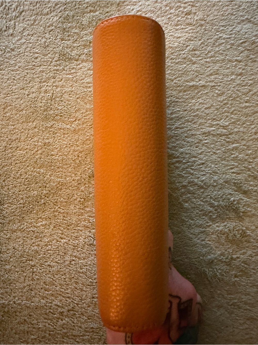 Mustard Yellow Leather Planner/Wallet with Snap Closure - Picture 3 of 10